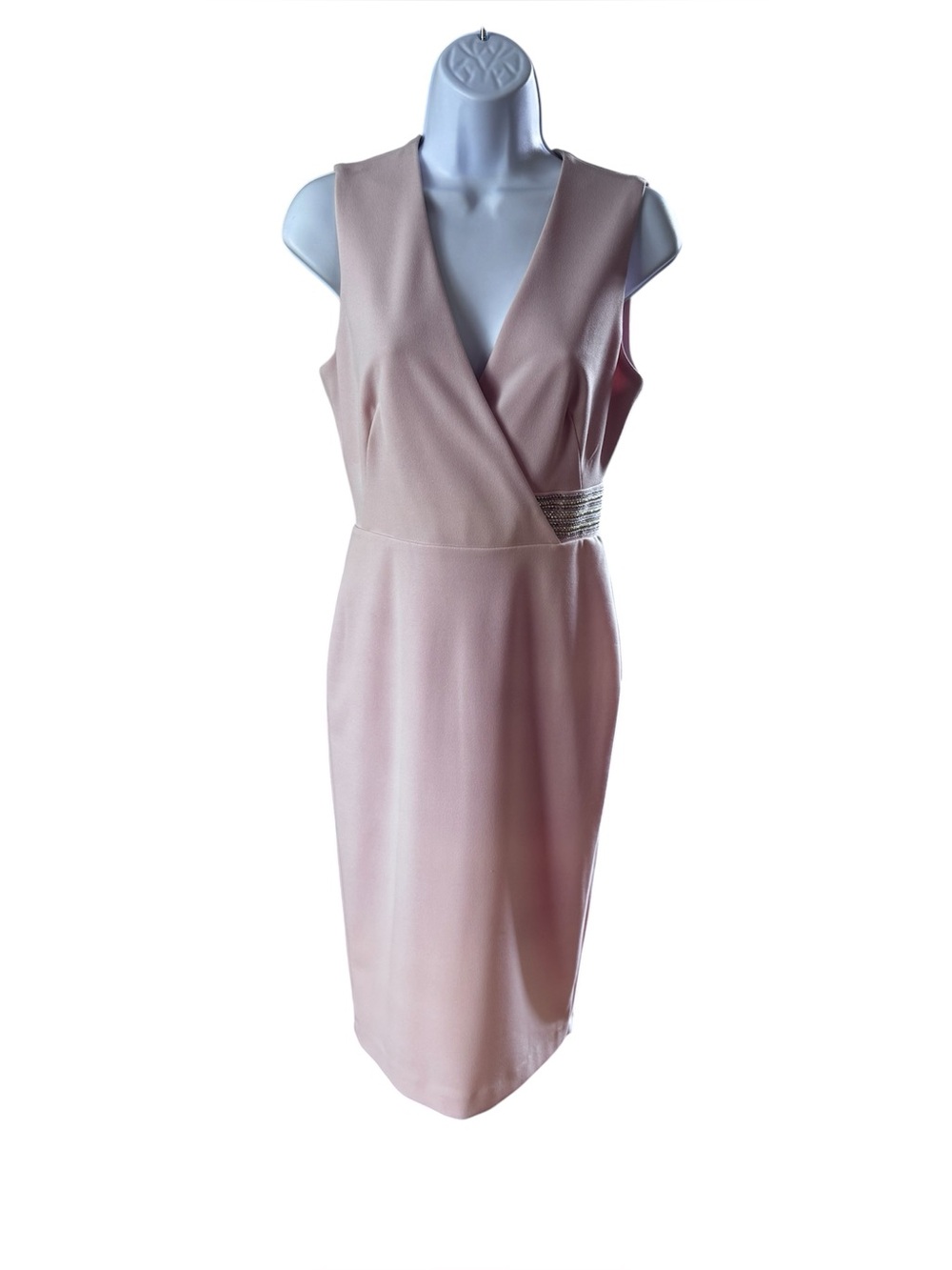 Calvin Klein  Pink Wrap Sheath Dress -size 2
